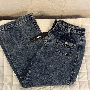 Fashion Nova Dark Blue Denim Jeans